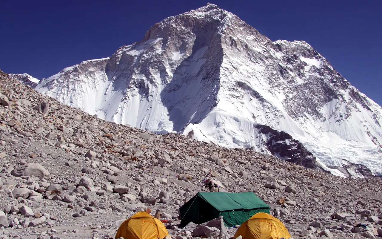 Makalu (8463m) from Sherpani Col Base Camp